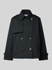 Jake*s Casual Trenchcoat mit Leistentaschen Black