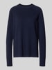 MYON Loose Fit Pullover aus reinem Kaschmir in Strick-Optik Marine