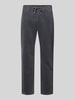 MCNEAL Tapered Fit Cordhose mit Strukturmuster Mittelgrau