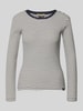 Smith and Soul Longsleeve in Ripp-Optik mit Rundhalsausschnitt Dunkelbraun