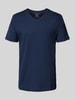 Christian Berg Men T-shirt met V-hals Donkerblauw