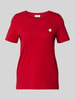 s.Oliver RED LABEL Regular fit T-shirt van puur katoen Lichtrood
