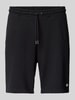 Christian Berg Men Sweatshorts mit Eingrifftaschen und Gesäßtasche Black