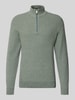 SELECTED HOMME Regular fit schipperstrui van biologisch katoen, model 'ROSS' Groen gemêleerd