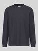 Tom Tailor Denim Langarmshirt mit Rundhalsausschnitt Graphit