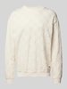 JOOP! Collection Sweatshirt mit gerippten Abschlüssen Offwhite