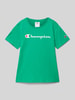CHAMPION T-shirt met labelprint Groen