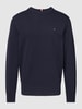 Tommy Hilfiger Gebreide pullover met logostitching Marineblauw