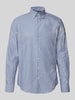 Jake*s Regular Fit Freizeithemd mit Button-Down-Kragen Bleu
