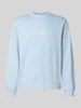 Jack & Jones Sweatshirt mit Rundhalsausschnitt und Label-Stitching Hellblau