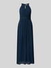 VILA Abendkleid mit Taillenband Modell 'MILINA' Marine