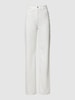 REVIEW Wide Leg Jeans mit Label-Patch Ecru