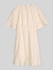 Marc O'Polo Loose Fit Freizeitkleid aus reiner Baumwolle mit Lochstickerei Weiss