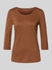 Christian Berg Woman Longsleeve mit 3/4-Arm Cognac