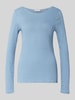 Marc O'Polo Regular Fit Langarmshirt aus reiner Baumwolle Hellblau