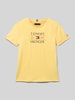 Tommy Hilfiger Teens T-Shirt mit Label-Print Gelb