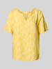 Christian Berg Woman Slim Fit Blusenshirt mit Tunikakragen Senf