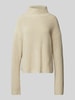 Calvin Klein Jeans Gebreide pullover met opstaande kraag Beige