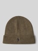 Polo Ralph Lauren Beanie van wol met labelstitching Olijfgroen