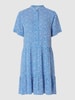 mbyM Kleid mit floralem Muster Modell 'Lecia' Blau