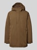 Les Deux Parka mit Stehkragen Modell 'Darius' Dunkelbraun