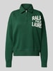 Polo Ralph Lauren Sweatshirt met labelprint en ritssluiting Donkergroen