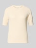 Selected Regular Fit Strickpullover aus Viskose-Baumwoll-Mix Modell 'ELINNA' Offwhite