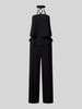 Rinascimento Cocktail-Jumpsuit in Layering-Optik Black