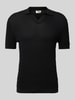 Drykorn Regular Fit Poloshirt mit V-Ausschnitt Modell 'BRAIAN' Black