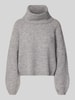 Only Regular Fit Rollkragenpullover mit Woll-Anteil Modell 'GILA' Mittelgrau Melange