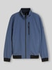 Tom Tailor Regular Fit Blouson aus wasserdichtem Stoff Blau