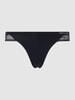 TOMMY HILFIGER Stringi z obszyciem z koronki model ‘TAILORED COMFORT THONG’ Granatowy