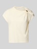 ba&sh T-shirt w stylu one-shoulder model 'ALLIA' Écru