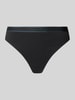 Calvin Klein Underwear String met label in band Zwart