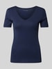 Christian Berg Woman T-shirt met V-hals Donkerblauw