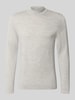 DRYKORN Slim Fit Longsleeve aus reiner Schurwolle Modell 'Arwon' Hellgrau