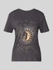 Only Regular Fit T-Shirt aus reiner Baumwolle Modell 'KITA LUNA' Anthrazit Melange