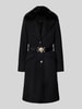 Guess Mantel mit Gürtel und Pattentaschen Black