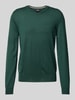 BOSS Gebreide pullover van scheerwol, model 'Baram' Donkergroen