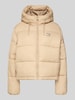 Tommy Jeans Gewatteerd regular fit jack met capuchon Taupe