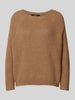 Weekend Max Mara Gebreide pullover met ronde hals, model 'XENO' Camel