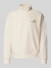 Carhartt Work In Progress Sweatshirt mit Troyer-Kragen Modell 'AMERICAN SCRIPT' Sand