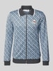 SERGIO TACCHINI Sweatjack met labelpatch, model 'PERRY' Lichtblauw