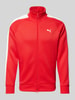 PUMA PERFORMANCE Trainingsjacke mit Label-Stitching Rot