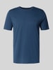 Fynch-Hatton T-Shirt mit Label-Stitching Dunkelblau
