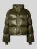 Neo Noir Steppjacke mit Abdeckleiste Modell 'Rhea' Khaki