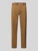 Hiltl Regular fit chino van katoenmix model 'PEAKER' Beige