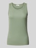 s.Oliver RED LABEL Regular Fit Tank Top aus Viskose-Mix mit Rippstruktur Khaki