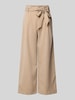 Only Regular Fit Hose mit Paperbag-Taille Modell 'MARSA' Sand