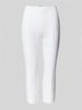 SEDUCTIVE Skinny Fit Caprihose mit fixierten Bügelfalten Offwhite